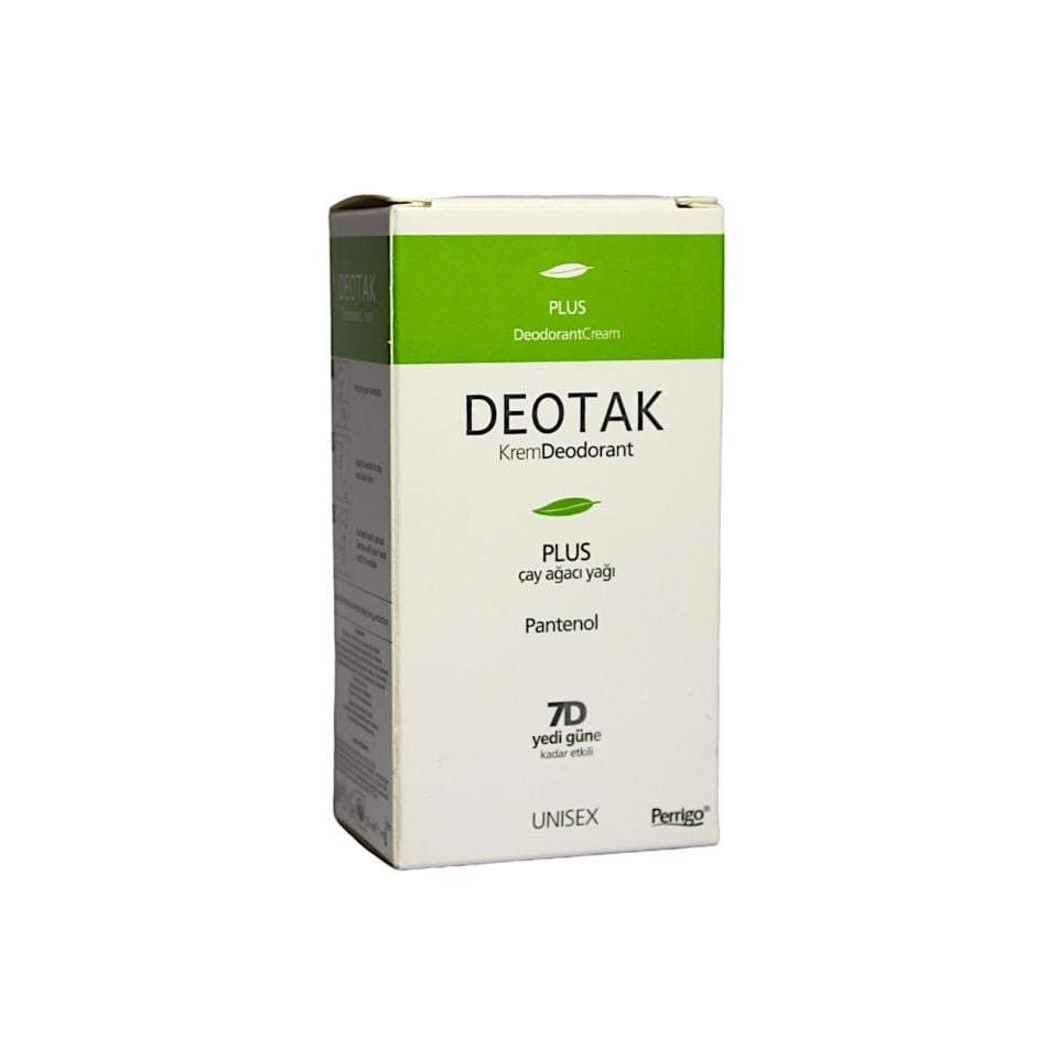 Deotak Krem Deodorant Plus Çay Ağacı Yeşil 35 ml