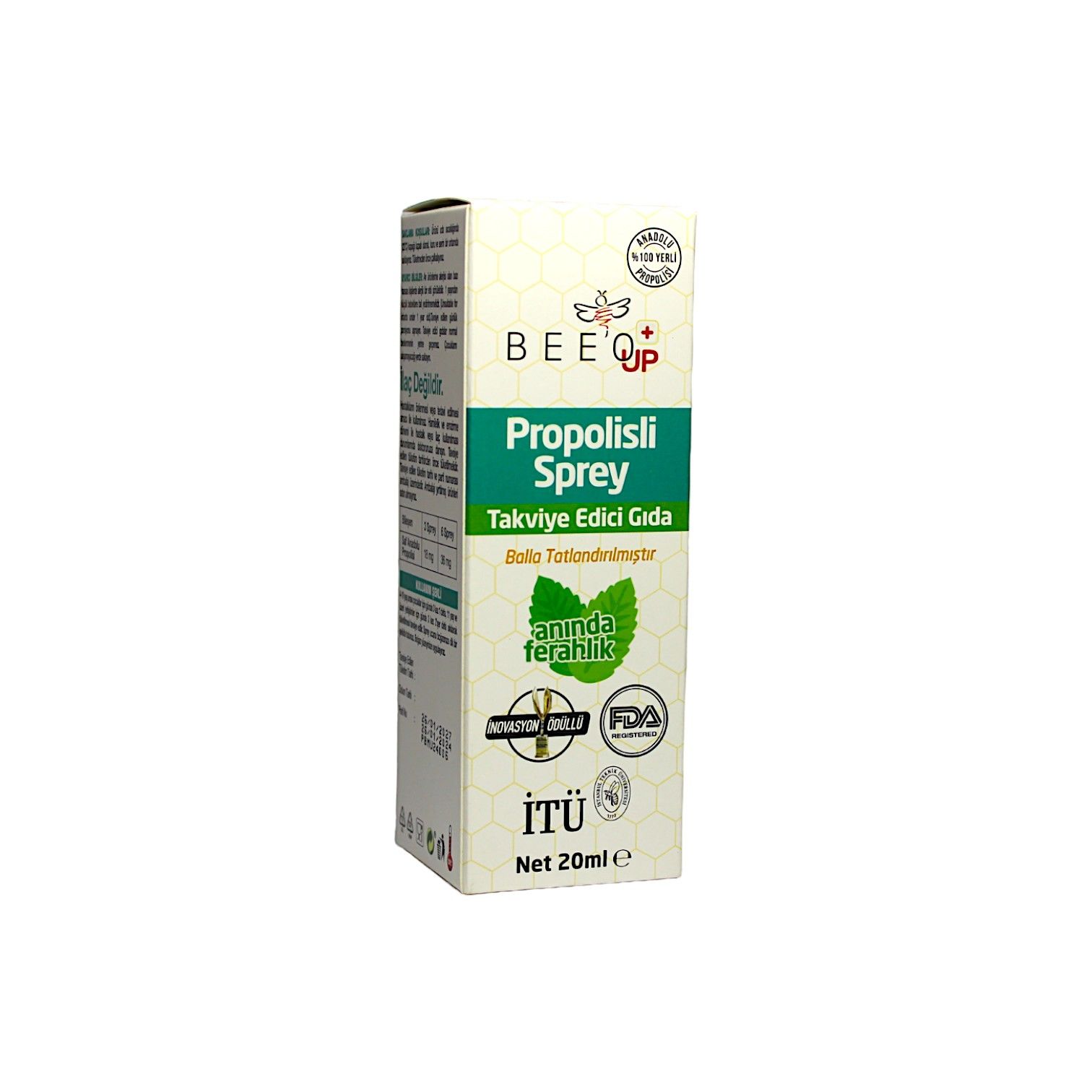 BeeO Up Propolis-Ballı Boğaz Spreyi 20 mL