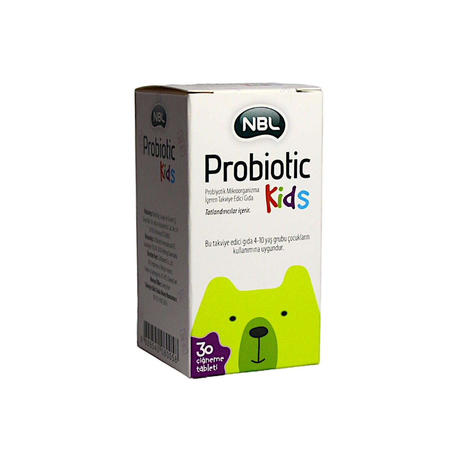 NBL Probiyotik Kids 30 Çiğneme Tableti