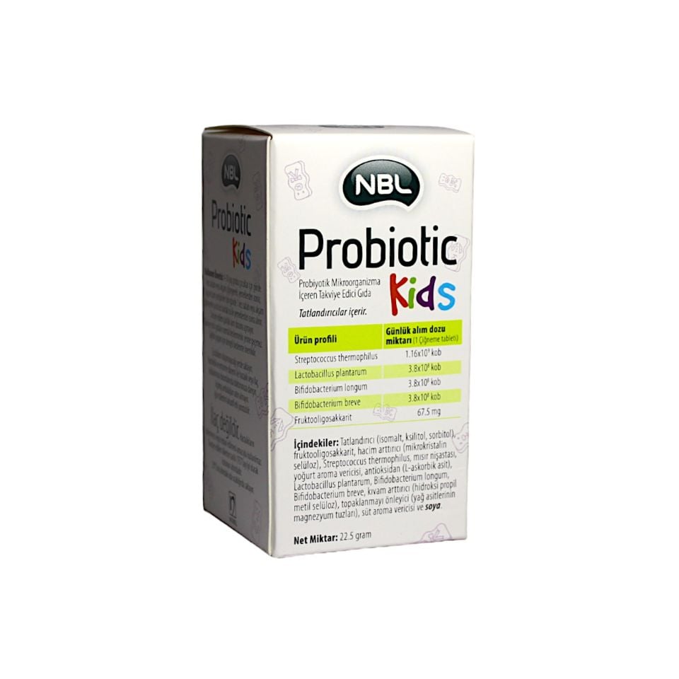 NBL Probiyotik Kids 30 Çiğneme Tableti