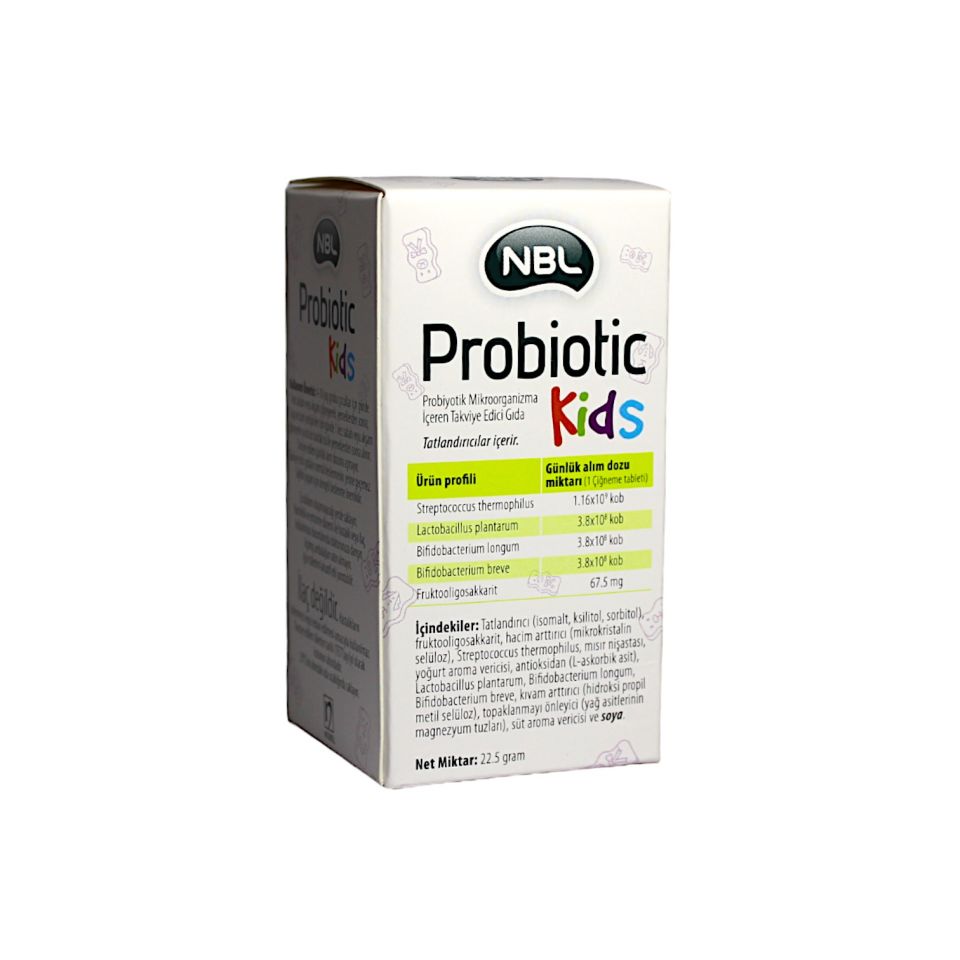NBL Probiyotik Kids 30 Çiğneme Tableti