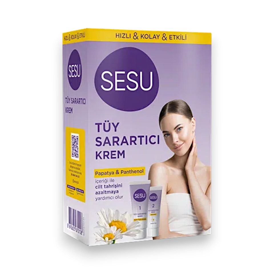 Sesu Tüy Sarartıcı Krem 35gr + 18gr