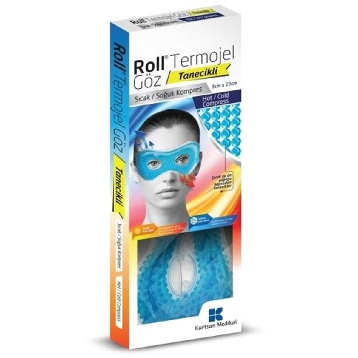 Roll Termojel Göz, Tanecikli Sıcak-Soğuk Kompres 9 cm x 23 cm