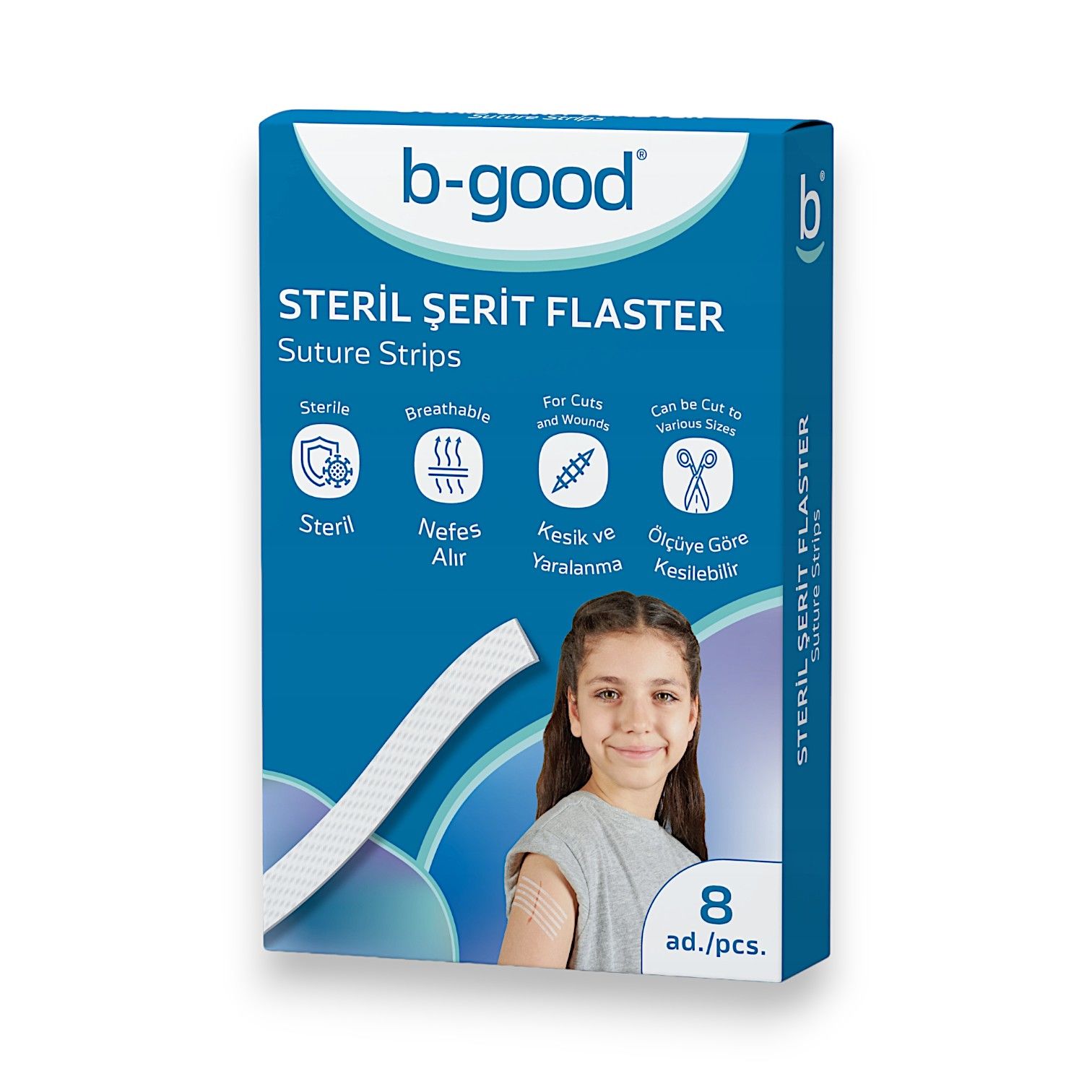 B-Good Steril Şerit Flaster Steri Strip 8'li