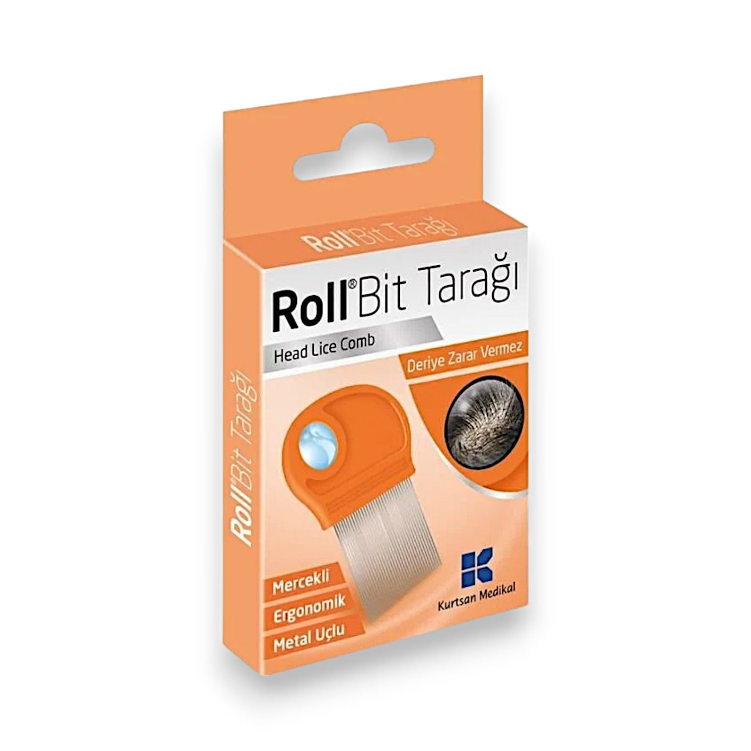Roll Bit Tarağı Mercekli Ergonomik Metal uçlu