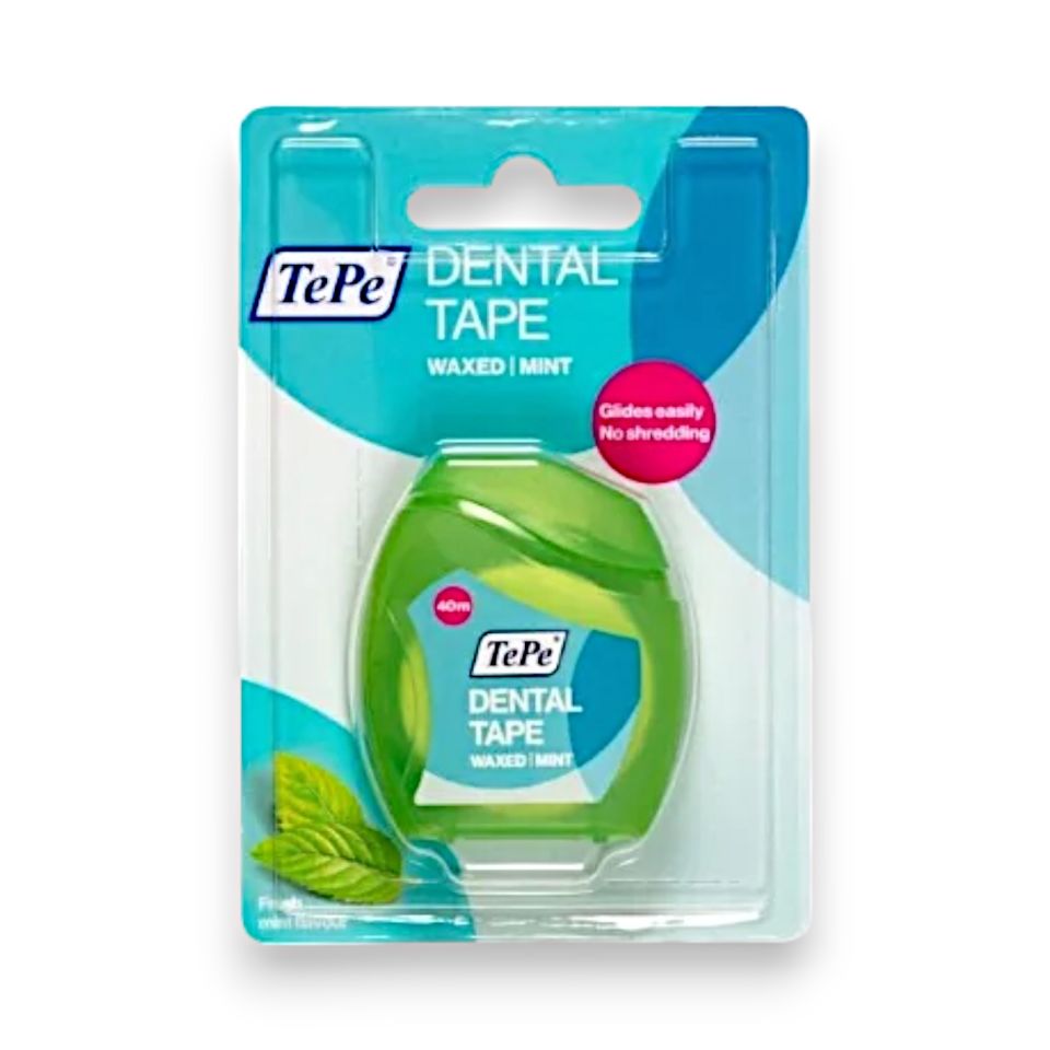 Tepe Dental Tape Waxed Mint - Mumlu Diş İpi Nane 40 m