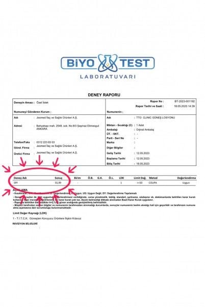 TTO Clinic Yüz ve Vücut Güneş Losyonu Spf50 100 ml