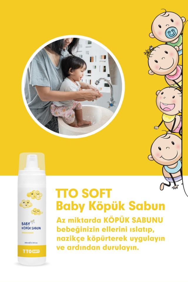 TTO Soft Baby Köpük Sabun 200 ml