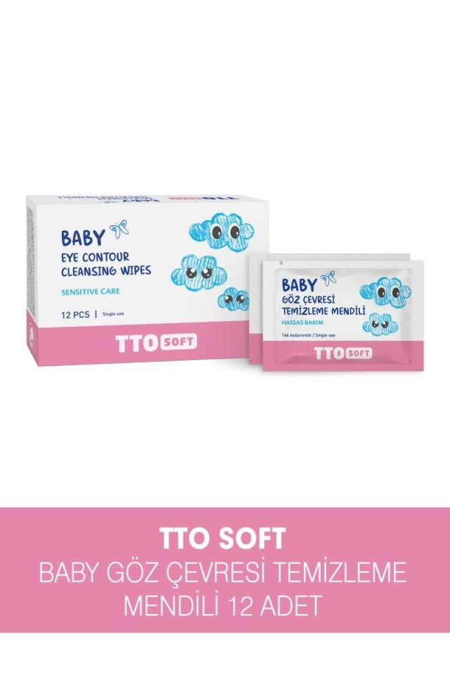 TTO Soft Baby Göz Çevresi Temizleme Mendili 12 Adet