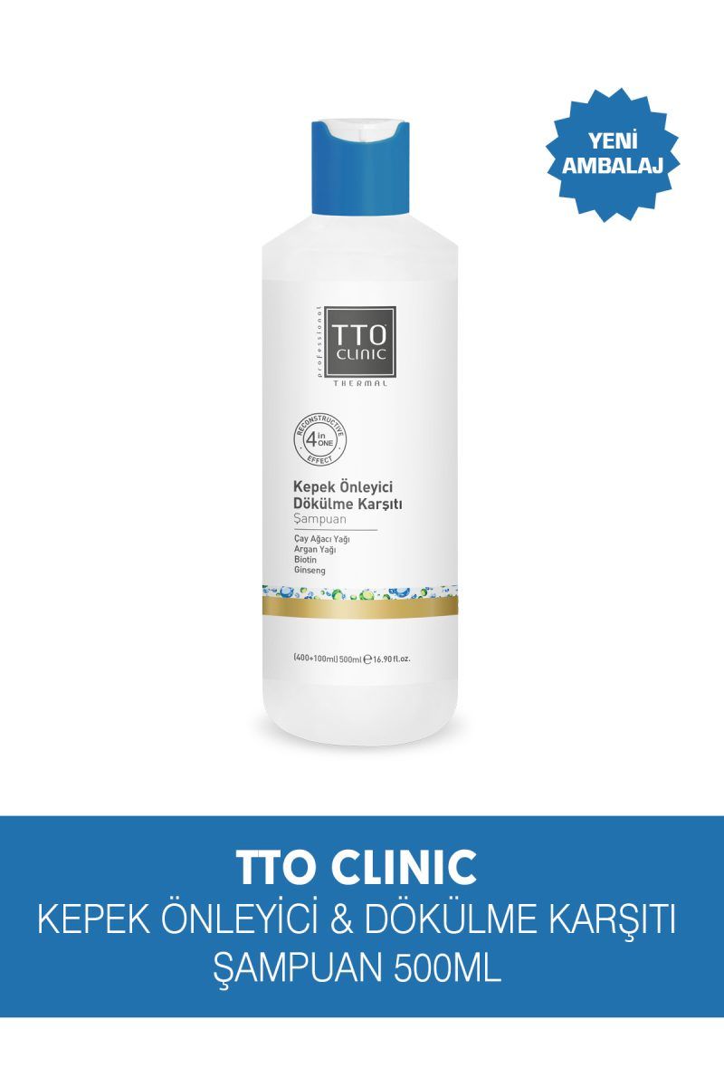 TTO Clinic Kepek ve Dökülme Karşıtı Şampuan 400 ml