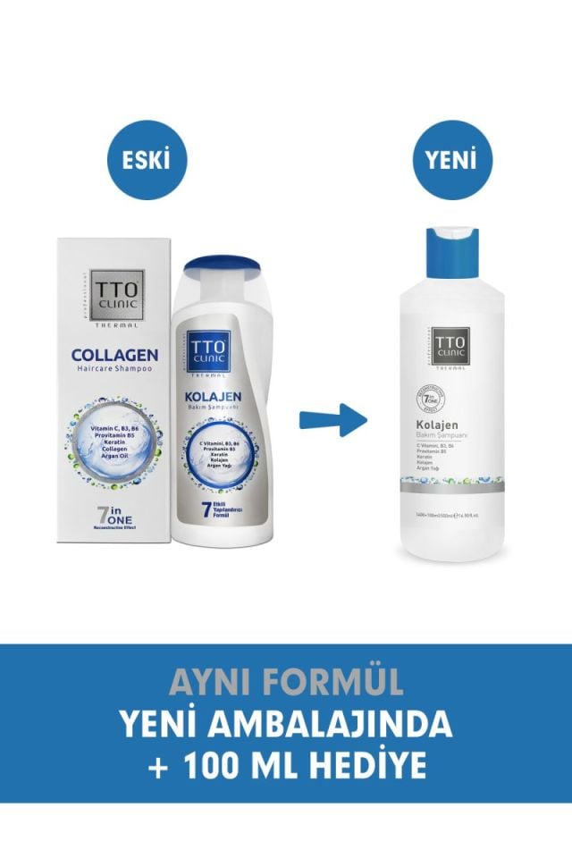 TTO Clinic Kolajen Bakım Şampuanı 400 ml