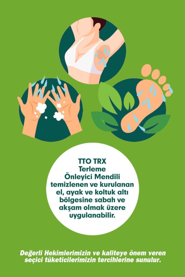 TTO TRX Terleme Karşıtı Mendil 24 Adet